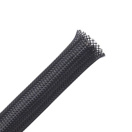 Alex Tech 25ft braided sleeving in use protecting automotive cables