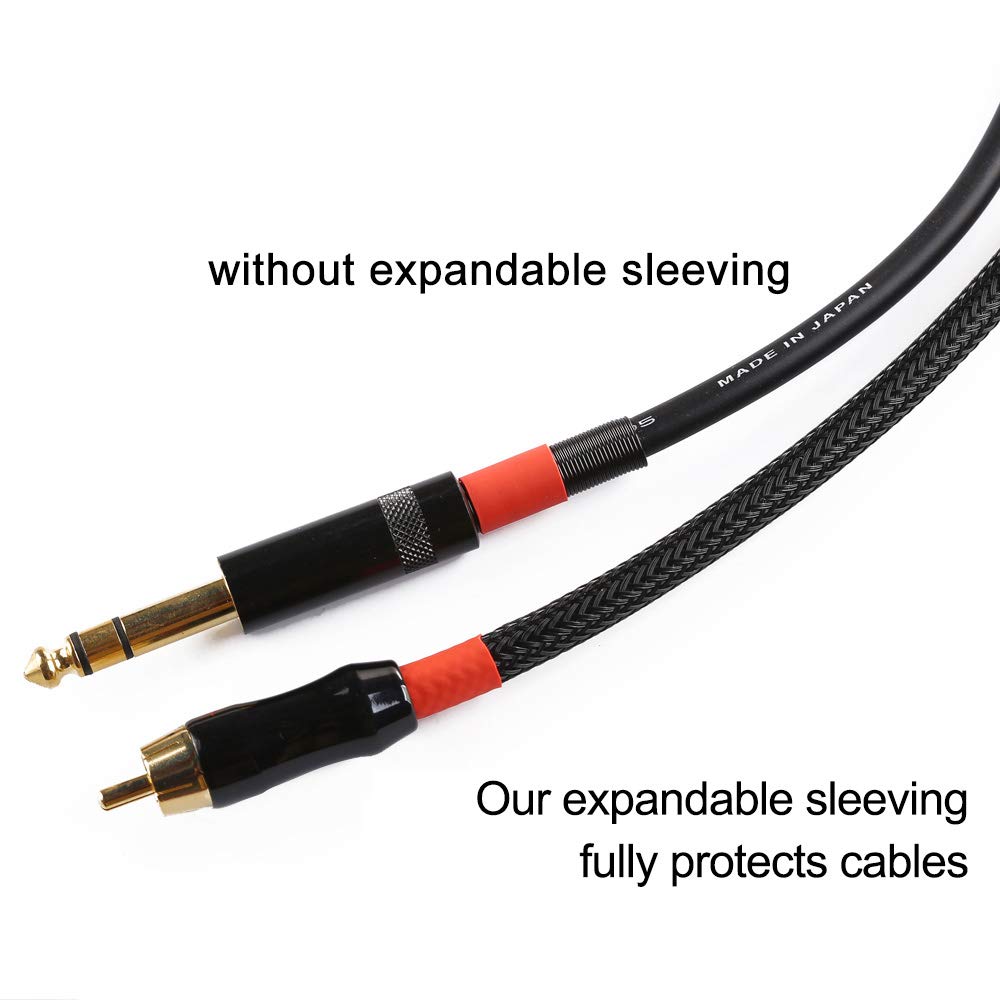 Expanded diameter view of Alex Tech PET sleeving for adaptable routing