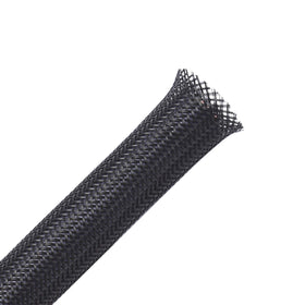 Alex Tech 25ft expandable braided sleeving in black for durable wire protection and easy routing.