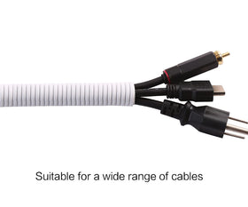 Alex Tech abrasion-resistant loom white protects cables in demanding environments