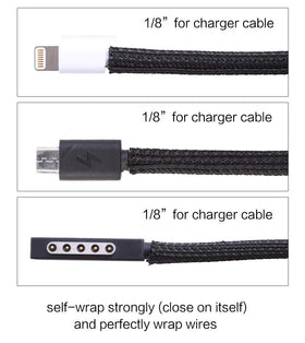 Alex Tech black insulated wire loom UL recognized for safety.