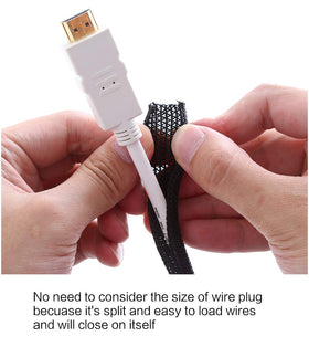 Alex Tech cable sleeve 1/4 inch, 25ft, flexible protection for wires.