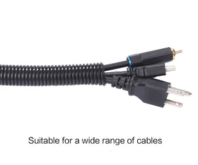 Alex Tech chemical-resistant wire loom guards cables against chemicals and wear.