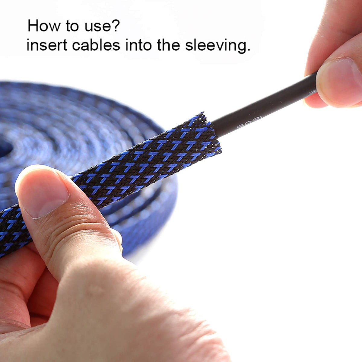 Alex Tech braided sleeve offers safe halogen-free protection.