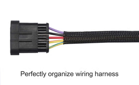 Alex Tech PET material braided sleeve protects harnesses with expandable fit.