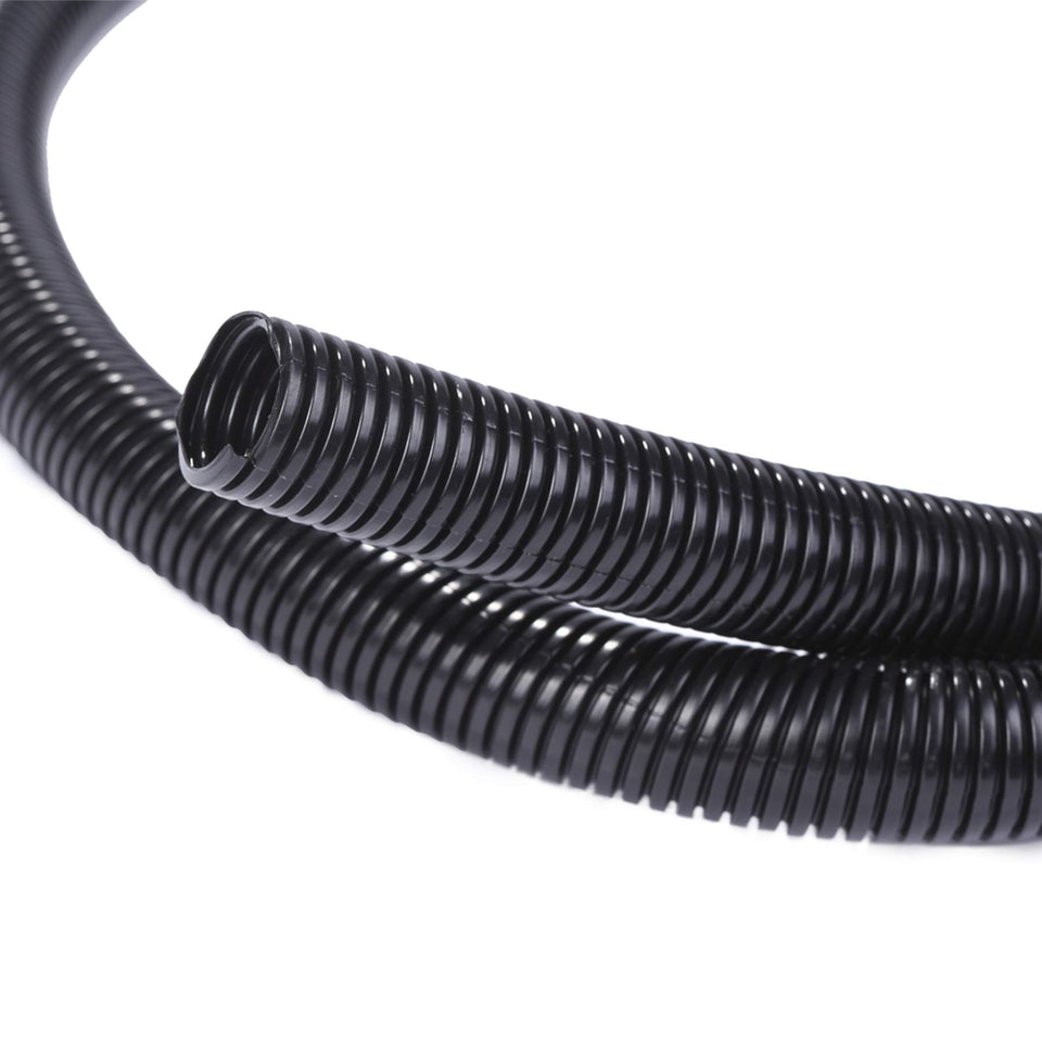 Alex Tech split wire loom 10ft 1/4-inch black, easy installation for tidy cables.