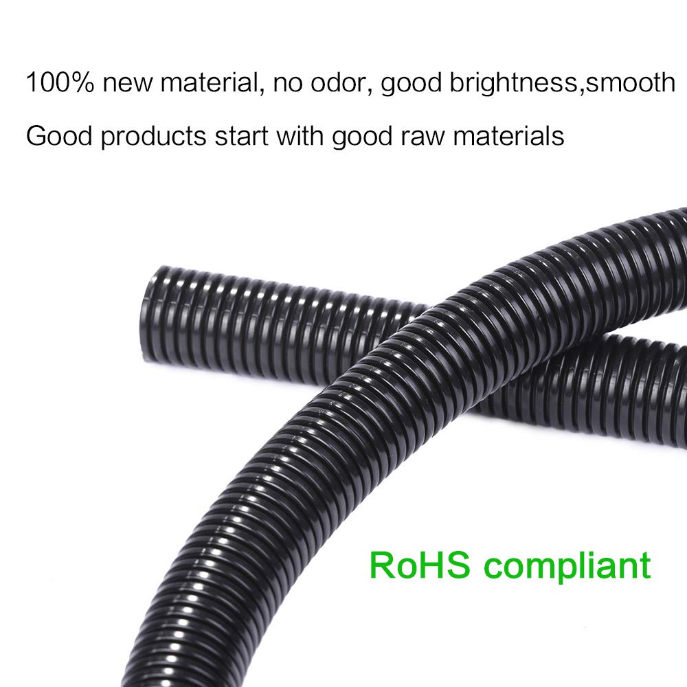 Alex Tech split loom easy-to-install design streamlines cable management.