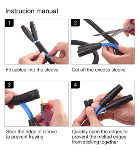 Alex Tech UL-recognized cable sleeve demonstrates safety feature.
