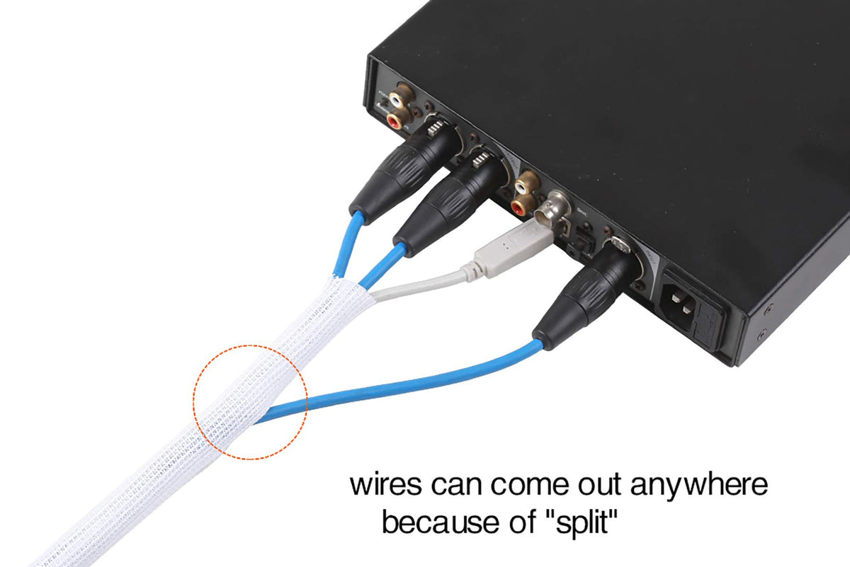 Alex Tech UL recognized cable sleeve offers insulated protection for devices.