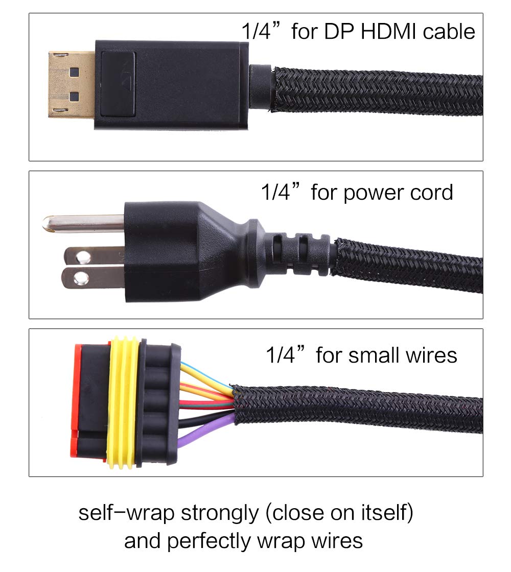 Alex Tech insulated wire protector, reduces wear and keeps cords organized.