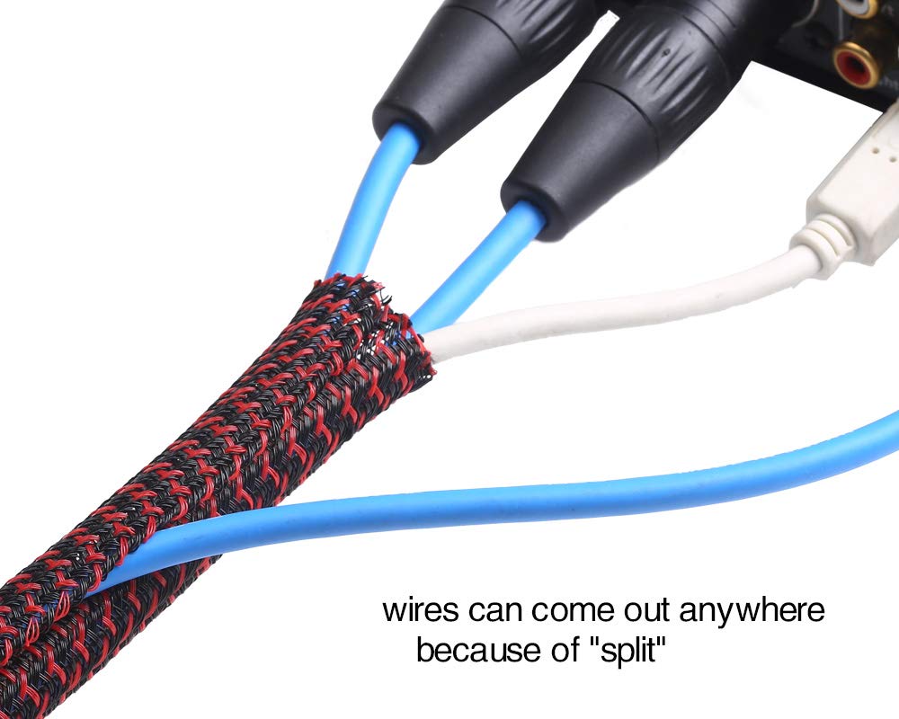 Alex Tech cable sleeve close-up highlighting durable insulation
