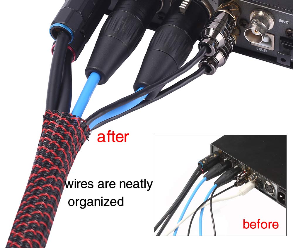 Alex Tech UL-recognized cable organizer keeping cords neatly arranged