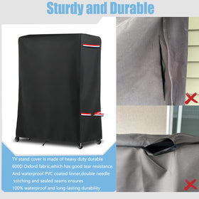 Alickwang adjustable bottom drawstring with buckle secures cover against wind.