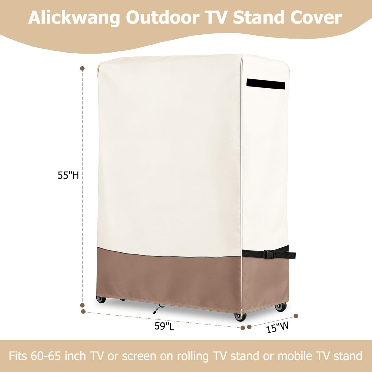 Alickwang side zipper access detail for quick screen access