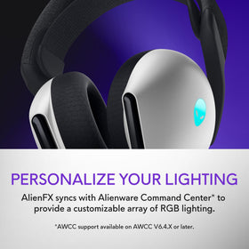 Alienware lighting with AlienFX syncing via AWCC to enhance mood.
