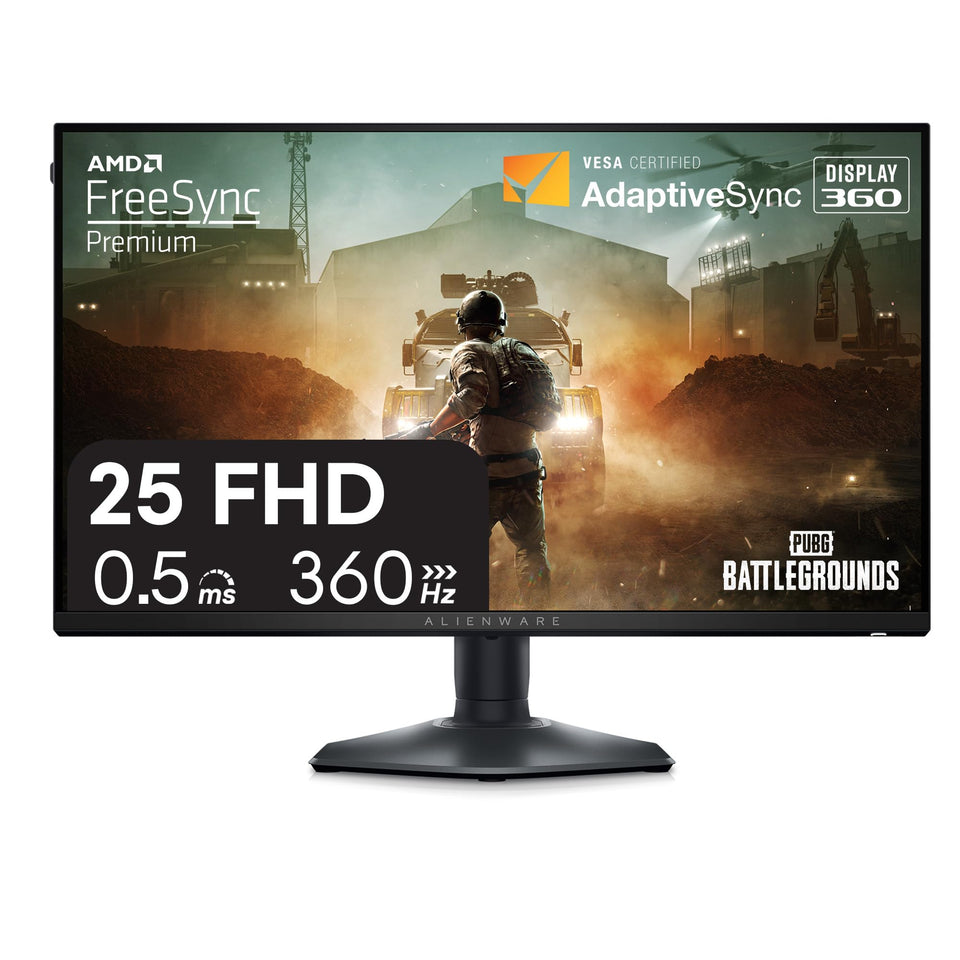 Alienware AW2523HF 360Hz action close-up for ultra-smooth competitive gameplay.