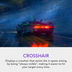 Alienware AW2523HF hex-base design enables a streamlined desk setup.