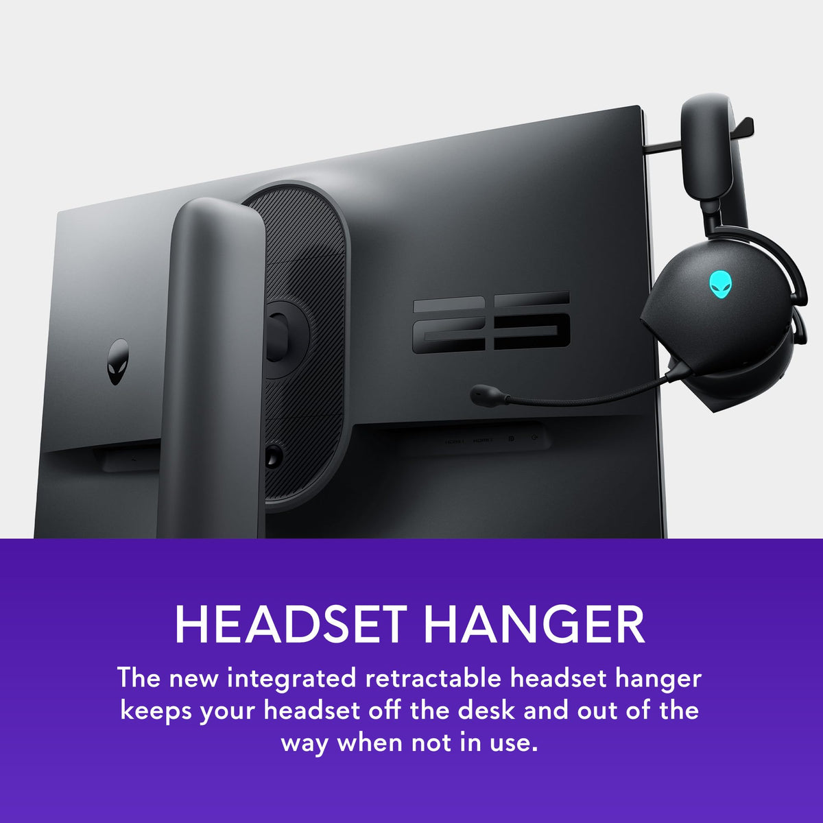 Alienware AW2523HF USB and HDMI ports for easy connectivity.
