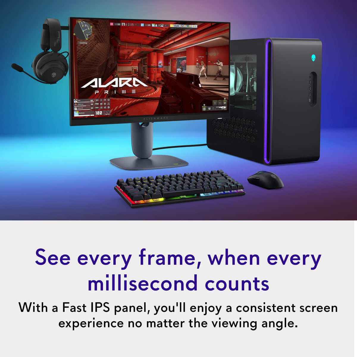Alienware AW2525HM ComfortView Plus reduces eye strain during long sessions.