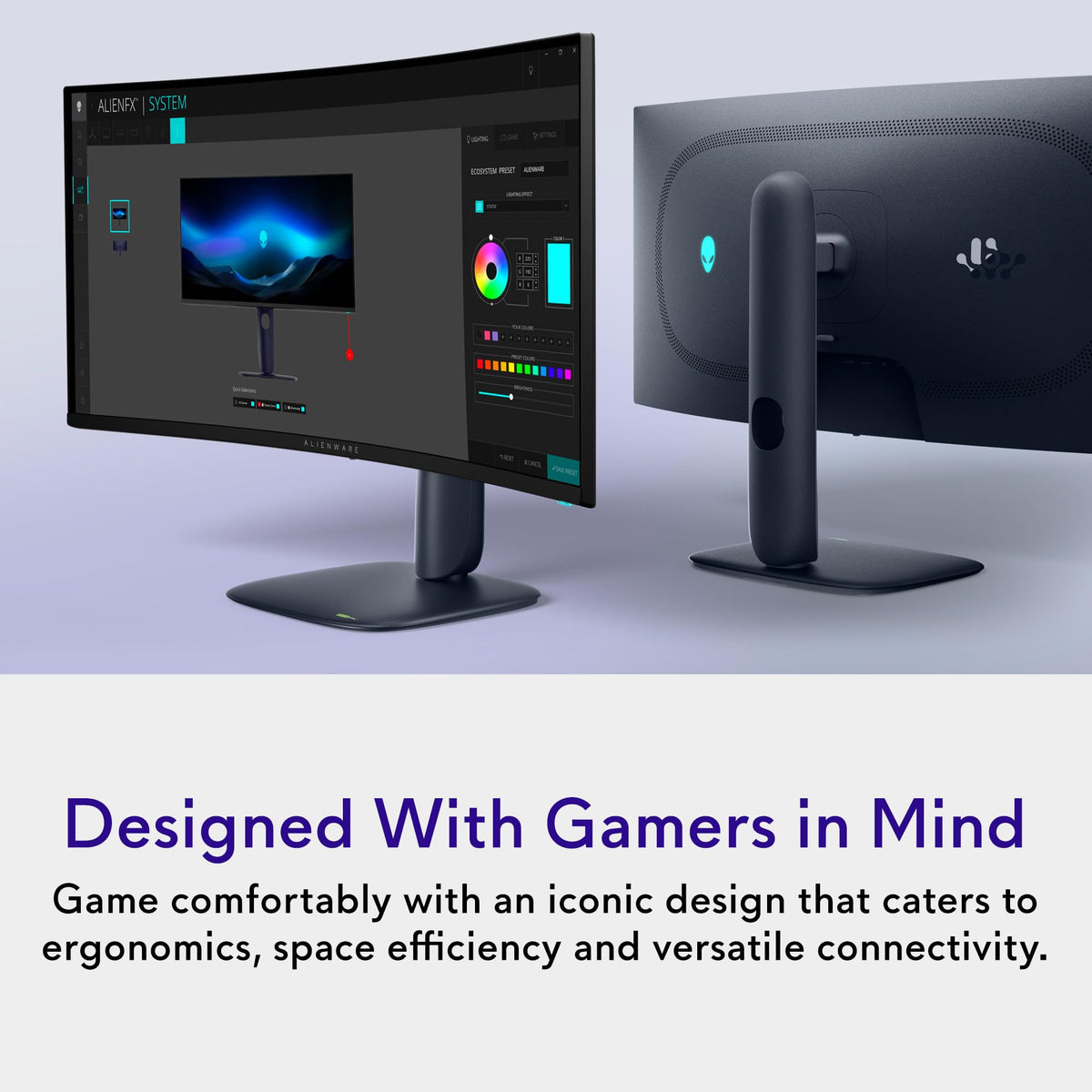 Alienware AW3425DW WQHD color-rich clarity for expansive scenes.