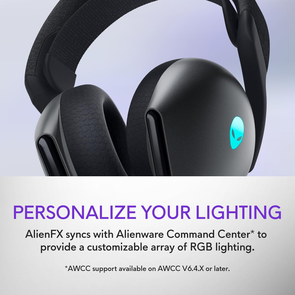 Alienware AW725H AlienFX lighting synced with AWCC.