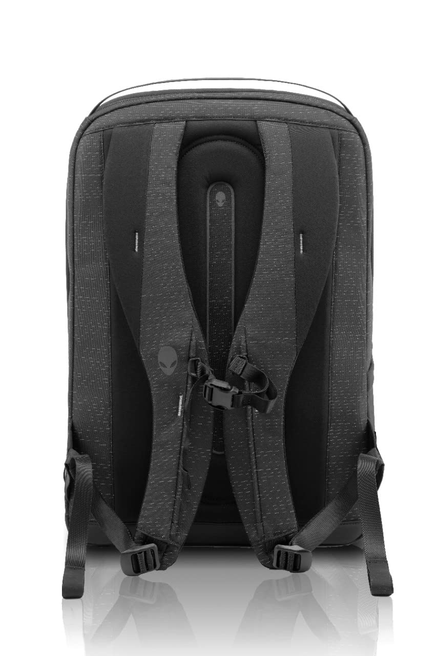 Dell Alienware foam-cushioned back panel with spinal groove for support