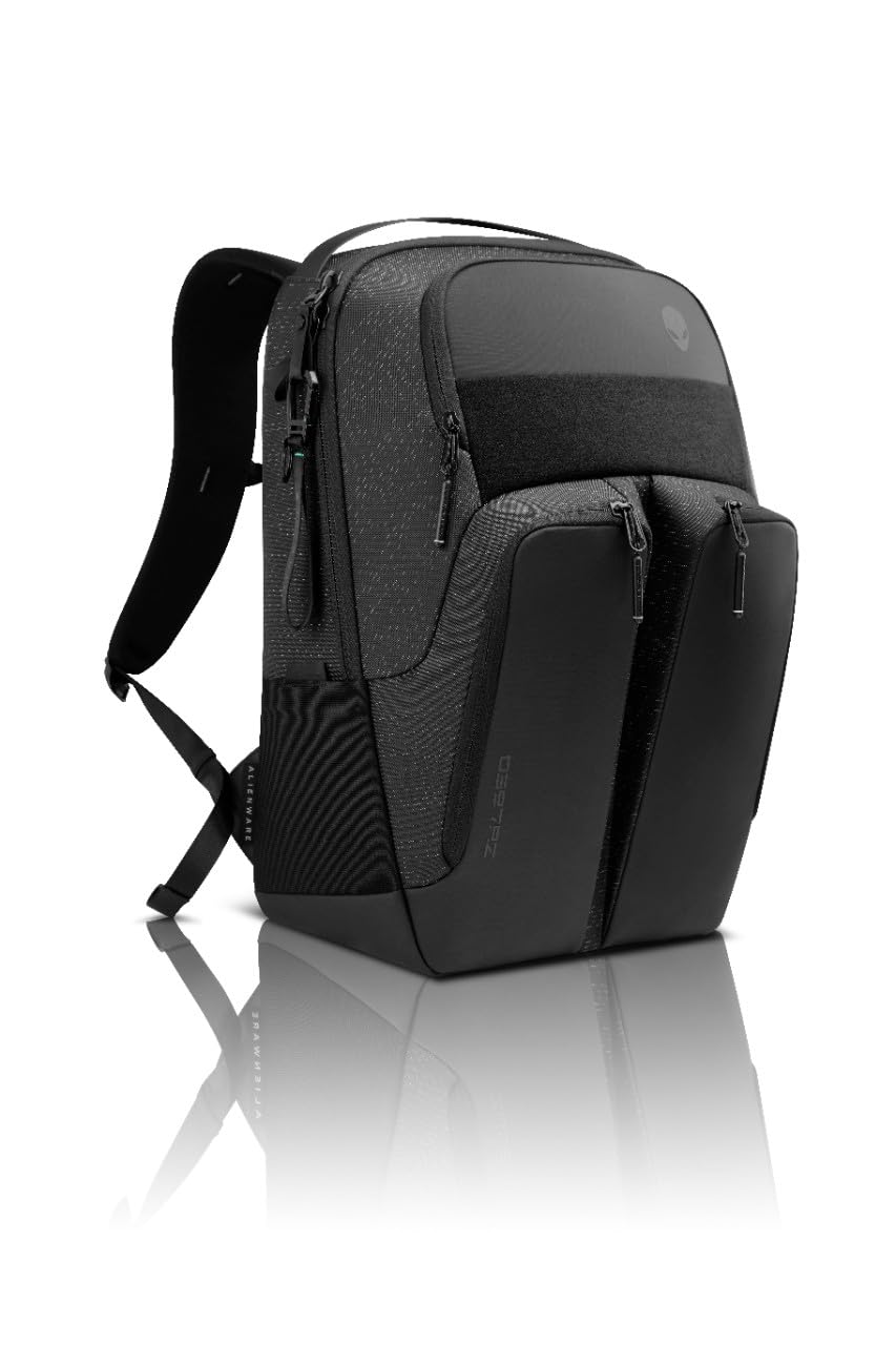 Dell Alienware holding full-size keyboard to show capacity and protection