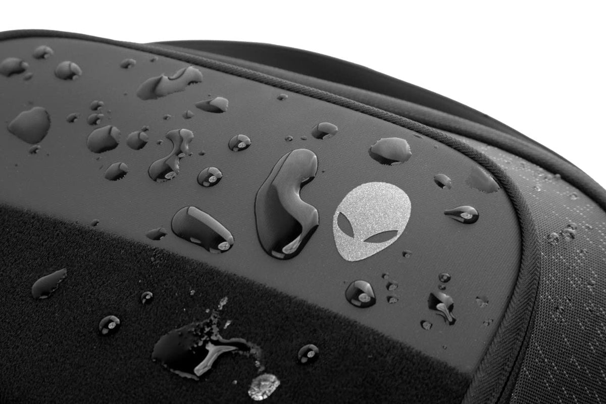 Dell Alienware backpack in travel scene for commuting convenience and style