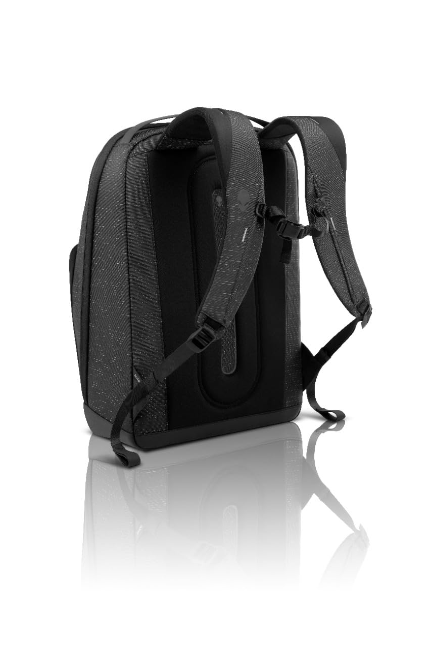 Dell Alienware RFID-safe top pocket securing passport and cards while traveling