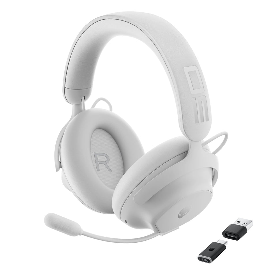 Alienware Pro Headset close-up of graphene drivers for precise audio.