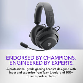 Alienware Pro Wireless Headset AI noise cancellation microphone for crystal-clear voice chat