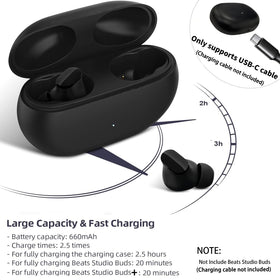 Alimingyan Beats Studio Buds+ case with built-in 660mAh battery for extended use.