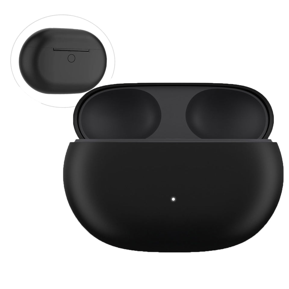 Alimingyan Beats Studio Buds+ charging case front view showing compact size.