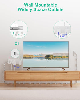 Alitayee wall-mount kit illustrating secure placement options.