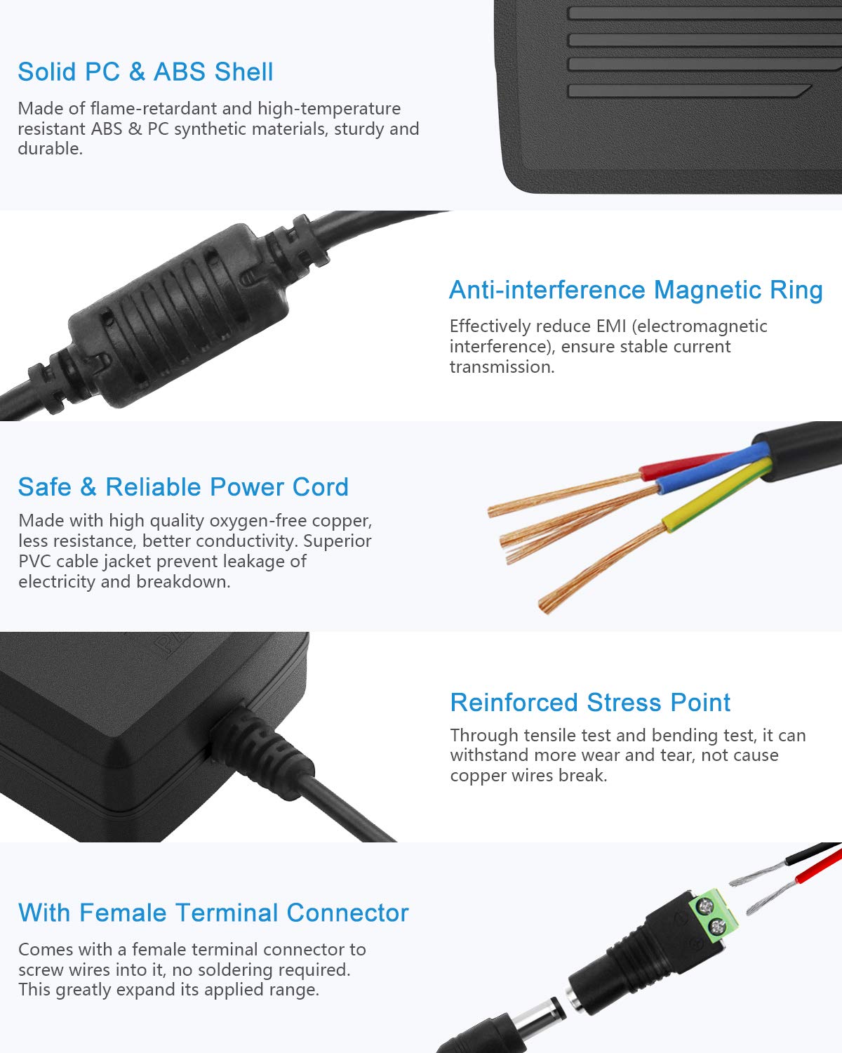 ALITOVE powering LED strip demonstrating steady 12V output for lights