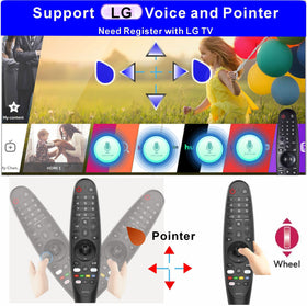 Alizen LG remote demonstrates the pointer function for precise navigation