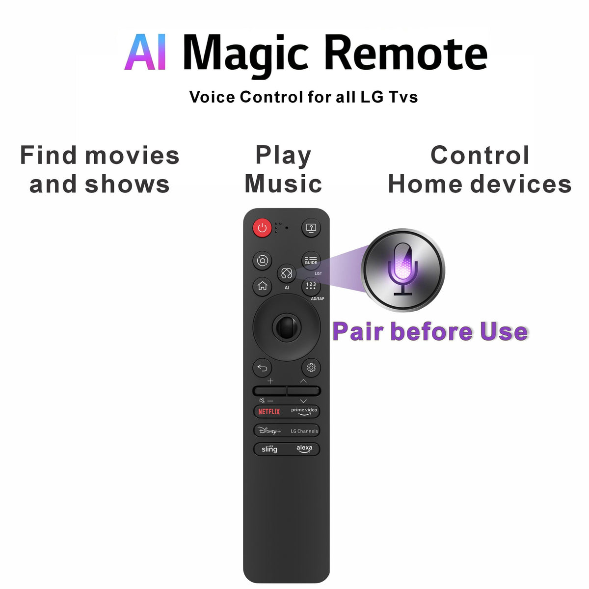 Alizen remote on living room table demonstrating comfortable home use
