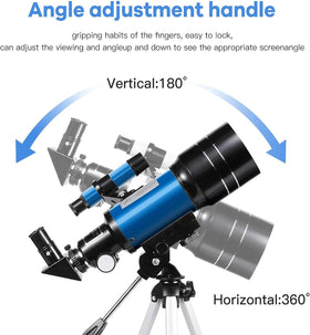 Alkinshue telescope Finder-Scope helps locate objects quickly for stargazing.