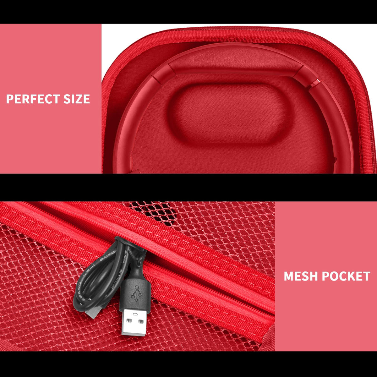 ALKOO hand strap and logoed zipper pull for quick carrying