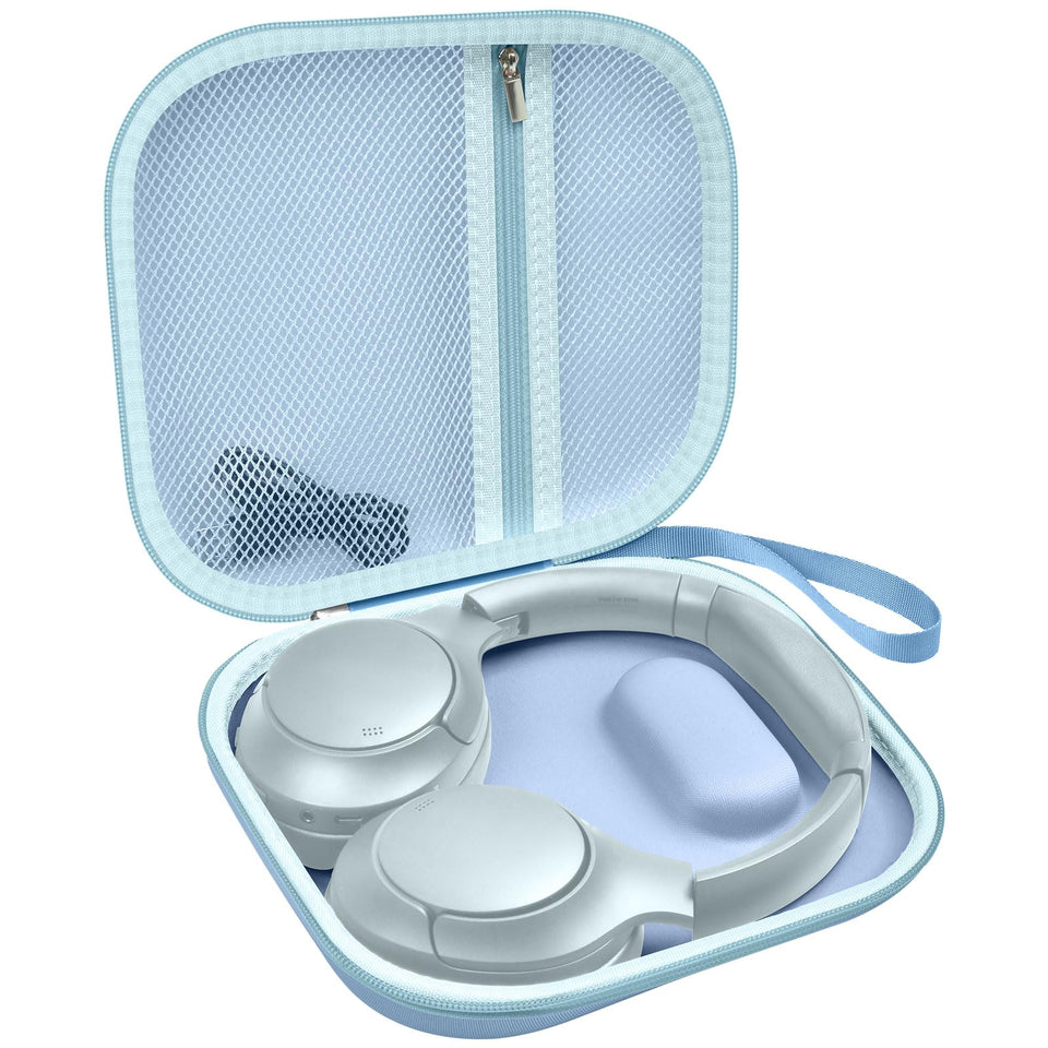 ALKOO headphone case blue with BERIBES fit for secure on-the-go storage.