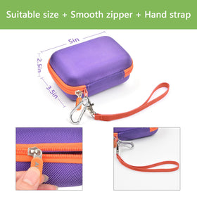 Mesh pocket holds Type-C cable for JBL Go4 on the go.