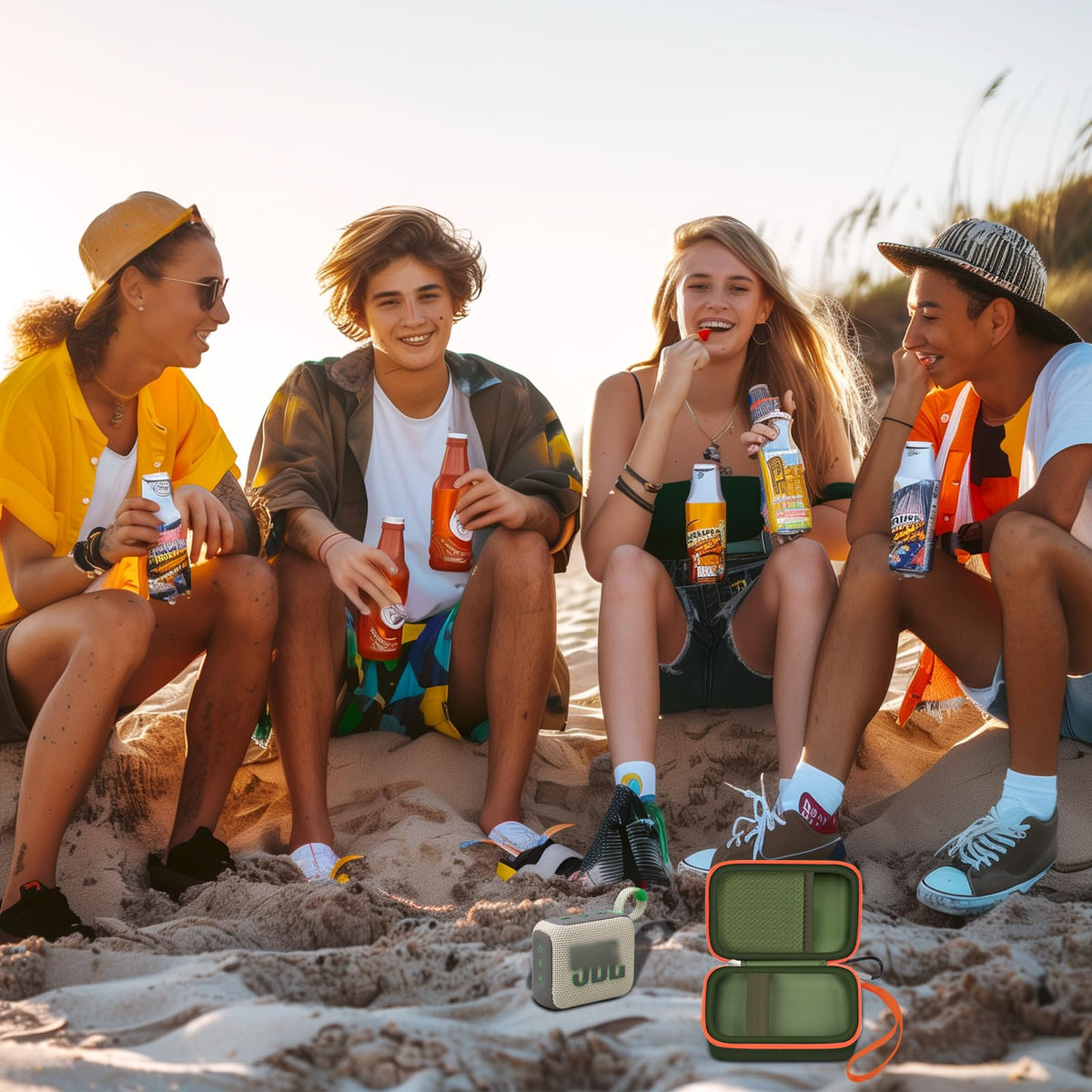 ALKOO JBL Go 4 case case-only listing clarifies you get protection, not the speaker.
