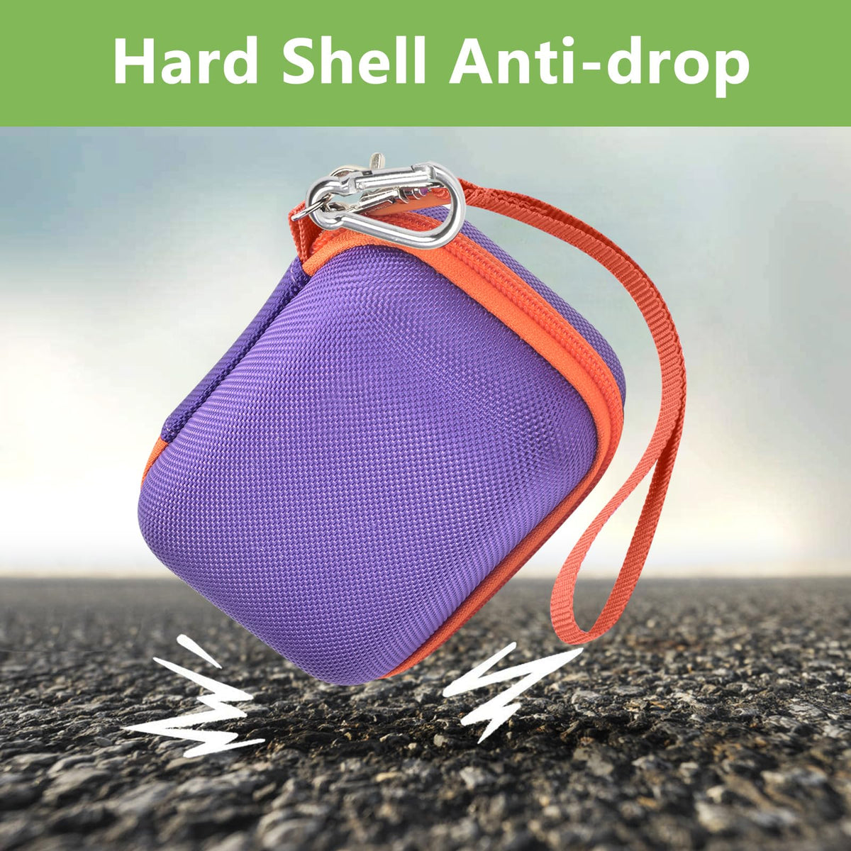 Case offers splash and dust protection for outdoor use.