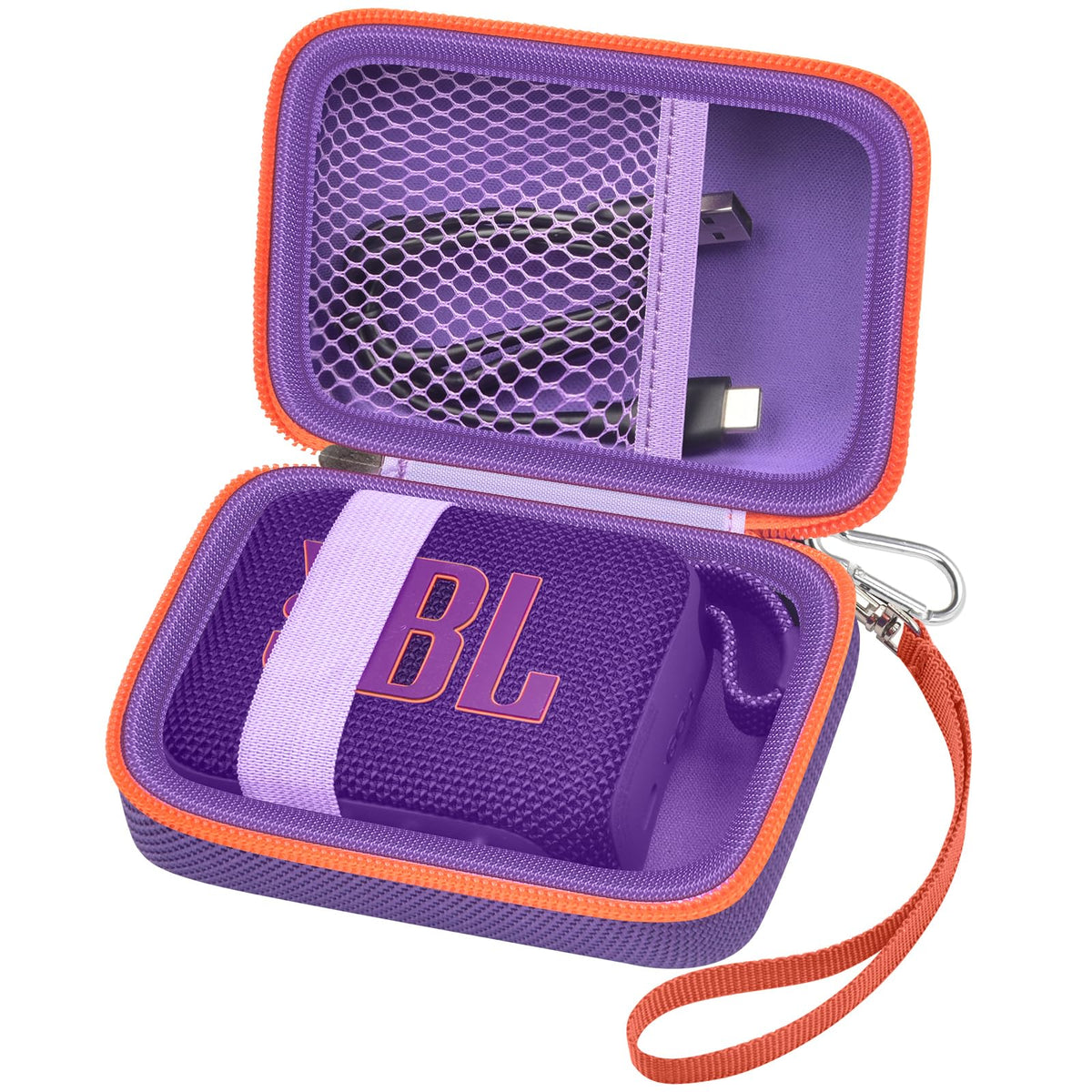 ALKOO JBL Go4 case exterior closed for rugged travel protection.