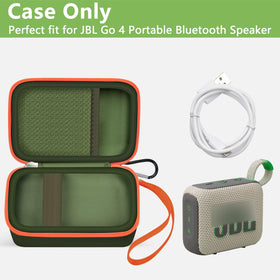 ALKOO JBL Go 4 case interior elastic strap secures the speaker during travel.