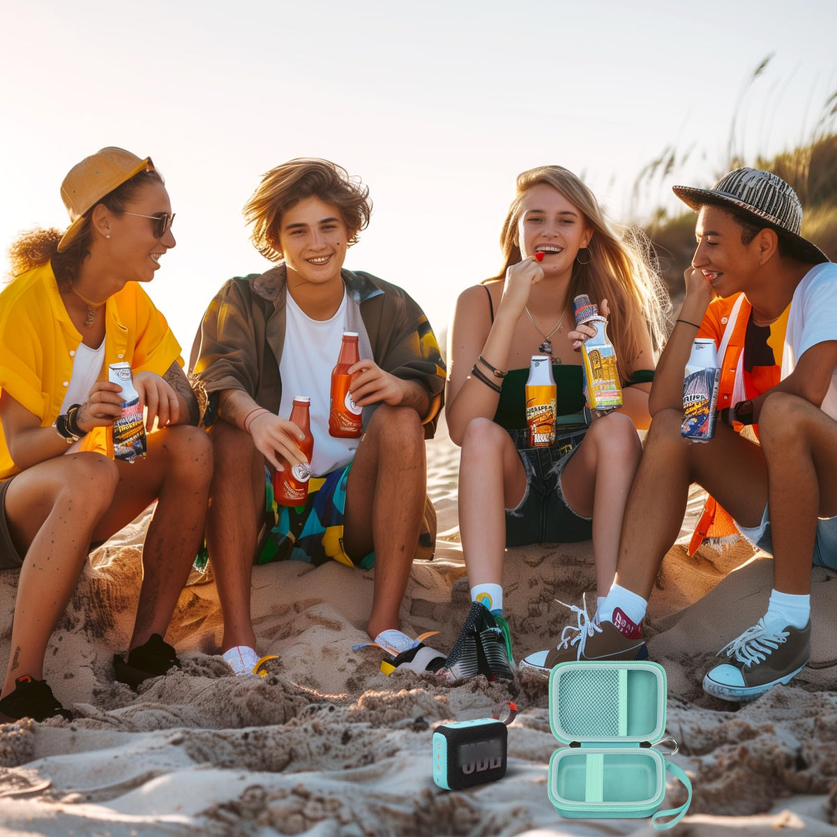 ALKOO JBL Go 4 case only keeps speaker secure on the go.