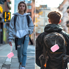 ALKOO JBL Go 4 pink splash-proof and dust-proof protection.
