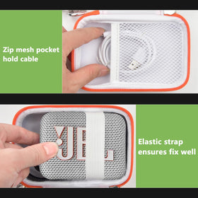 ALKOO JBL Go4 case smooth zipper enables easy access to contents.