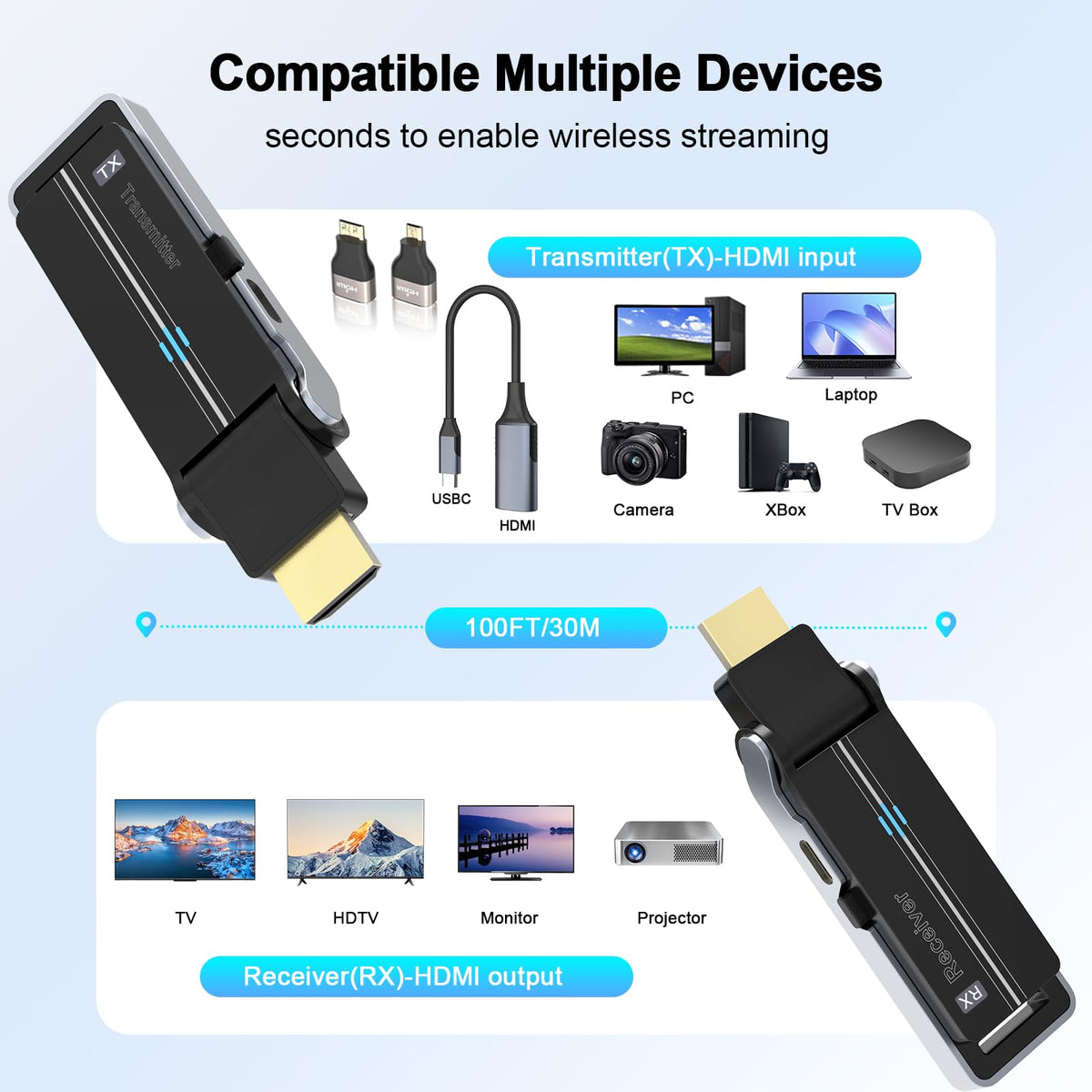 ALL- LUCKY held in hand for size comparison illustrating compact portability benefit