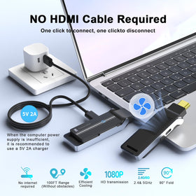 ALL- LUCKY transmitter close-up with 90° bendable HDMI port for tight installations